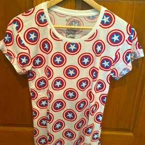 Captain America tee.